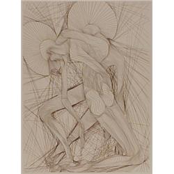 Guillaume Azoulay (b. 1949) Moroccan, CAYAGNON DES NEUREUS JAUS, etching, signed in pencil, num...