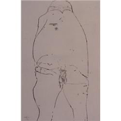 Leonard Baskin (1922-2002) American, OUR GENERAL, 1967, etching, signed in pencil, numbered edi...