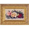 Image 1 : Conrad Buff (1886-1975) American, ROSES, oil painting on board, 9 x 14", signed lower right, fr...