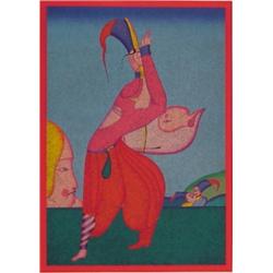 Mihail Chemiakin (b. 1943) Russian, RUSSIAN DANCER, color lithograph, signed in pencil, numbere...