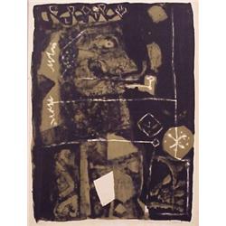 Antonio Clave (b. 1913) Spanish, ROI FUMAR, 1958, color lithograph, signed in pencil, numbered...
