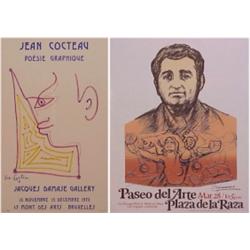 Jean Cocteau (1889-1963) French, PEOSIE GRAPHIQUE, 1973, color lithograph poster, 28 1/2 x 17 1...