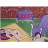 Image 1 : Cornielle (b. 1922) Dutch, LA CHAMBRE, 1979, color lithograph, signed in pencil, numbered editi...
