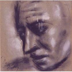 Jan Dickey (20th Century) American, PORTRAIT, color pastel on paper, 9 ...