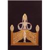 Image 1 : Erte (1892-1990) Russian, ENCHANTRESS, embossed color screenprint on black paper, signed in pen...