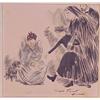 Image 1 : Jean-Louis Forain (1852-1931) French, DIRECTEUR DU THEATRE APRES L'EXPOSITION, ink pencil and w...