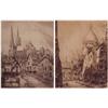 Image 1 : French School (early to mid 20th Century), CATHEDRALS, two etchings, each signed in pencil "Jea...
