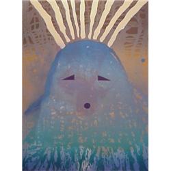 R. C. Gorman (b. 1931) American, BORN OF WATER, 1980, color lithograph, signed in pencil, numbe...