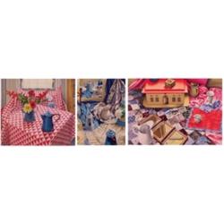 Nancy Hagin (b. 1940) American, INTERIORS AND STILL LIFE, thee color screenprints, each signed...