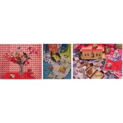 Nancy Hagin (b. 1940) American, INTERIORS AND STILL LIFE, thee color screenprints, each signed...