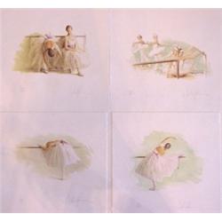 Douglas Hoffman (b. 1945) American, MOODS OF LIGHT, the suite of four color lithographs, each s...