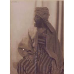 Eugene Hutchinson (19th/20th Century), MIDDLE EASTERN MAN, 1917, vintage photograph, 13 1/2 x 9...