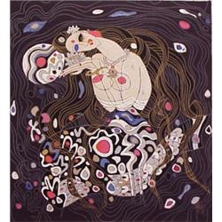 Jiang (b. 1938) Chinese, MERMAID, color screenprint, signed in pencil, numbered edition 293, sh...
