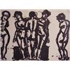 Image 1 : Lester Johnson (b. 1919) American, STANDING NUDES, lithograph, signed in pencil and inscribed '...