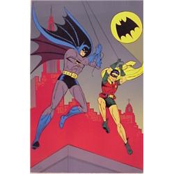 Bob Kane (b. 1921) American, BATMAN & ROBIN, color screenprint, signed in pencil, numbered edit...