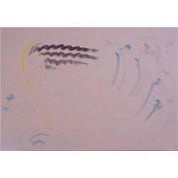 Kudo Muramasa (20th Century) Japanese, SURF, color lithograph, signed in pencil, numbered editi...