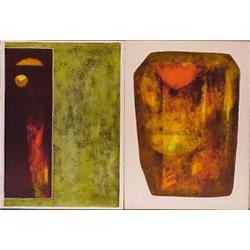 LeBaDang (b. 1922) Vietnamese French, NATURE PRAYS WITHOUT WORDS series, 1968, two color lithog...