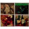 Image 1 : Jacques LeFort (20th Century) French, BANLIEUR; ABSTRAIT; LE TOAST DU TZIGANE; PAYSAGE ABSTRAIT...