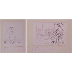 John Lennon Estate prints (1940-1980) British, BED FOR PEACE; IT'S ONLY ROCK AND ROLL, two scre...