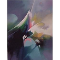 Thomas Leung (20th Century), EFFERVESCENCE, color screenprint, signed in pencil, numbered editi...