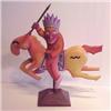 Image 1 : Lowenkamp (20th Century), CHARGING WARRIOR, 1986, painted carved wood multiple sculpture, numbe...