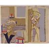 Image 1 : Conrad Marca-Relli (1913-2000) American, INTERIOR WITH TWO FIGURES, color lithograph, signed in...