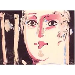 Peter Max (b. 1937) German/American, VISAGE, 1981, color lithograph, signed in pencil, numbered...