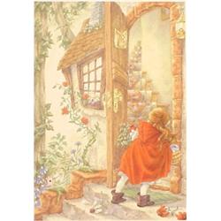 Elizabeth Miles (20th Century) American, LITTLE RED RIDING HOOD, title page, original children'...
