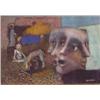 Image 1 : Montagnes (20th Century), MANY FACES OF FAMILY, color pastel on paper, 11 1/2 x 14", signed. St...