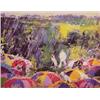 Image 1 : LeRoy Neiman (b. 1926) American, AUGUSTA OPEN (Arnie In The Rain), color print, autographed by...