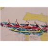 Image 1 : LeRoy Neiman (b. 1926) American, HAWAIIAN OUTRIGGER CANOE RACE, screenprint signed in pen, full...