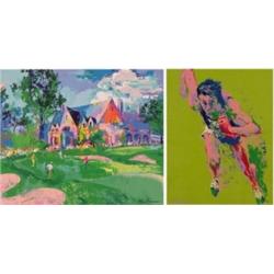 LeRoy Neiman (b. 1926) American, CLUB HOUSE GREEN, screenprint, with printed signature, image 2...