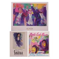 LeRoy Neiman (b. 1926) American, THREE TENORS; MONTE CARLO CHASE; FRANK SINATRA, three color po...