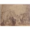 Image 1 : Old Master Style drawing, STRUGGLING CROWD, ink wash and pencil drawing on stiff wove paper, 6...