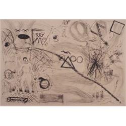 A.R. Penck (b. 1939) German, HOLY LAND series, etching, signed in pencil, numbered edition of 5...