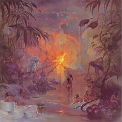 John Pitre (20th Century) American, SURREALIST VISIONS, a collection of ten color prints, two (...