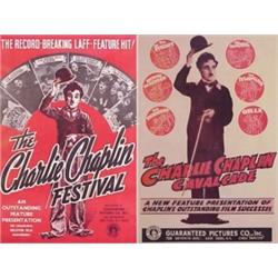 Movie Posters: Charlie Chaplin, CHARLIE CHAPLIN; THE CHARLIE CHAPLIN CAVALCADE, two color film...