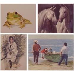 Print Collection (20th Century), VARIOUS: Joyce Stone, FROG, four signed prints; Harrison Fisch...