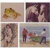 Image 1 : Print Collection (20th Century), VARIOUS: Joyce Stone, FROG, four signed prints; Harrison Fisch...
