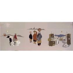 Jacquline Rochester (20th Century) American, SOUTHWEST SCENES, four color lithographs with foil...