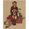 Image 1 : Norman Rockwell (1894-1978) American, BACK FROM CAMP, color lithograph, signed in pencil, artis...