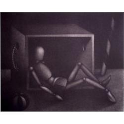 Laurent Schkolnyk (20th Century) French, ARTICULATED FIGURE, mezzotint etching, signed in penci...