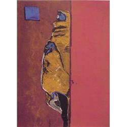 Fritz Scholder (b. 1937) American, INDIAN AND BLUE WINDOW, color lithograph, signed in pencil,...