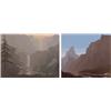 Image 1 : Jerry Schurr (20th Century) American, COOK'S BAY; MT. LYELL, two color screenprints, each signe...