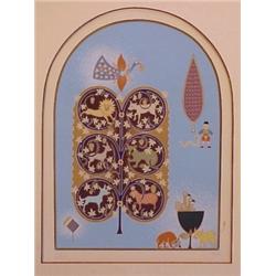 David Sharir (20th Century) Israeli, ISAIAH series (animals), color screenprint, signed in penc...