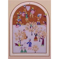 David Sharir (20th Century) Israeli, ISAIAH series (trees), color screenprint, signed in pencil...