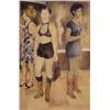 Image 1 : Raphael Soyer (1899- ) French, THREE WOMEN, color lithograph, signed in pencil, artist's proof,...