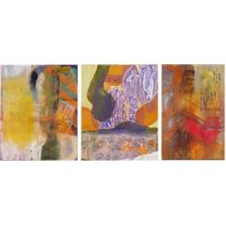 Aldo Valdez (20th Century) American, UNTITLED (three), each an acrylic painting on stretched vi...