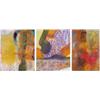 Image 1 : Aldo Valdez (20th Century) American, UNTITLED (three), each an acrylic painting on stretched vi...