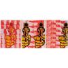 Image 1 : Aldo Valdez (20th Century) American, WALL PAPER BANG, three color screenprints on sponge painte...